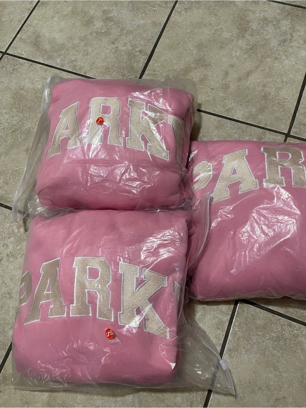 New Pink Women's  Logo Crewneck Sweatshirt size L price for one